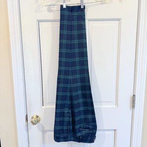 COPY - Talbots Hampshire Ankle Tartan Green and Black Plaid Pants - 2 Petite